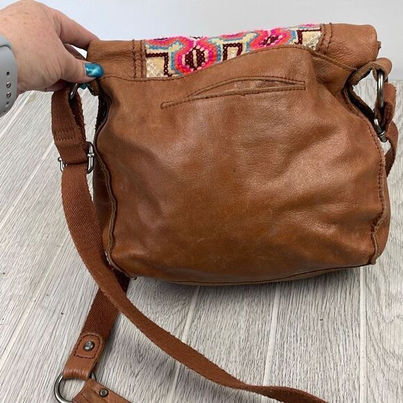 The Sak Women's Embroidered Equestrian Aztec Pattern Metal-Stud Crossbody Bag - Picture 7 of 13